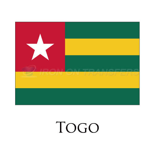 Togo flag Iron-on Stickers (Heat Transfers)NO.2001
